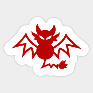 Halloween Red Bat Sticker